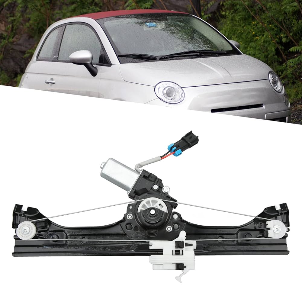 fiat500  チンクエチェント　ウィンドウレギュレーター　右側　運転席側 Amazon.co.jp: パワーウインドウレギュレーター モーター付き